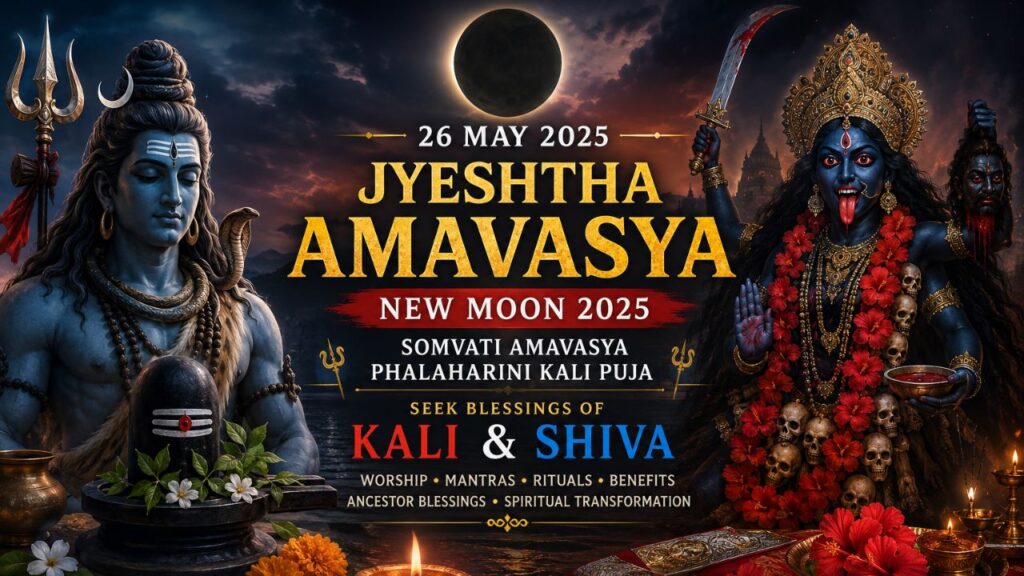 Jyeshtha Amavasya (New Moon) 2025: The Complete Sanatan Guide to Somvati Amavasya, Phalaharini Kali Puja, Shiva Worship, and Spiritual Transformation